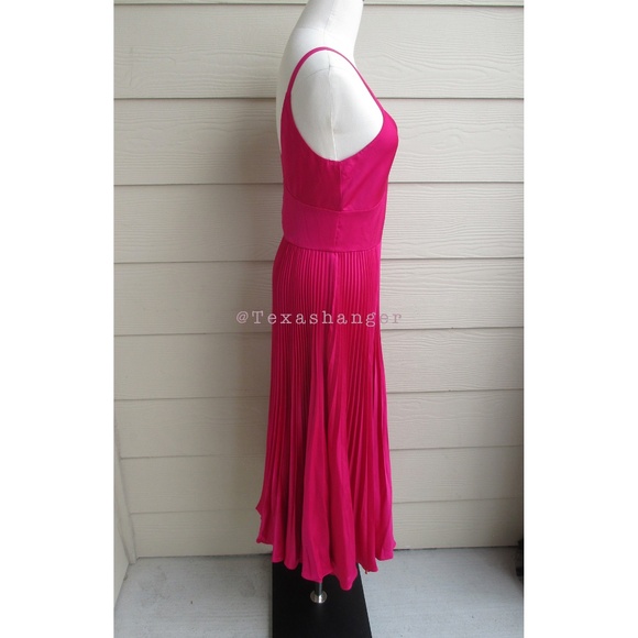 NWT Polo Ralph Lauren Pleated Midi Dress Size 2 Pink - Picture 13 of 15
